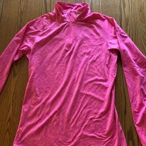 NIKE Women's thermal-fit pink 1/4 zip shirt XL
